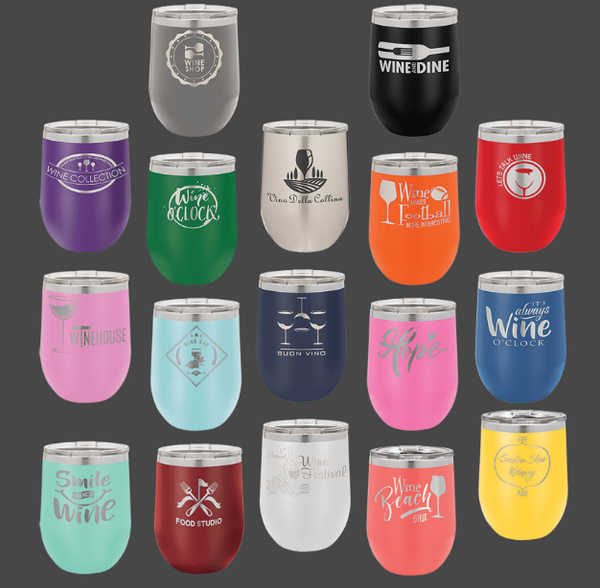 Engraved Wine Cup, Holy Shit Youre Half A Hundred Etched Wine Tumbler, 50th Birthday Gift, Fiftieth Birthday Wine Cup, Funny 50th ManyColors