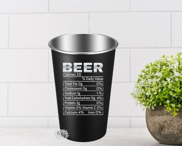 Engraved Beer Cup, 16oz Etched Beer Glass, Father's Day Gift, 16oz Pint Cup, Men's Beer Cups, Funny Beer Cup, Stainless Steel Beer Tumbler