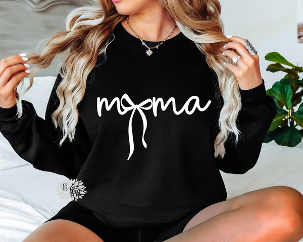 Mama Sweatshirt, Mama Sweatshirt, Mama Coquette Bow Sweatshirt, Mother's Day Shirt, Lots Of Sweatshirt Colors & Text Colors