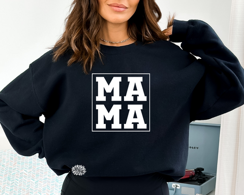 Mama Sweatshirt, Mama Sweatshirt, Mama College Letter Sweatshirt, Mother's Day Shirt, Lots Of Sweatshirt Colors & Text Colors