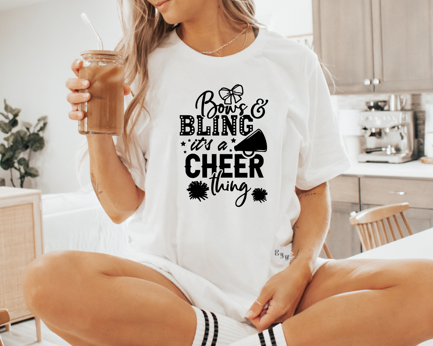 Cheerleader Shirt, Bows & Bling Cheer T-Shirt, It's A Cheer Thing Crewneck Tee Shirt, Cheerleader Tee, Cheerleader T Shirt, Lots Of Colors