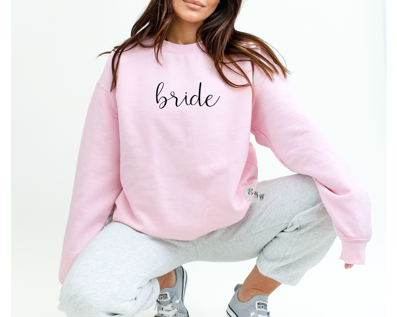 Bride Sweatshirt, Bride Crewneck Sweatshirt, Bride Adult Sweatshirt, New Bride Sweatshirt. Lots Of Colors