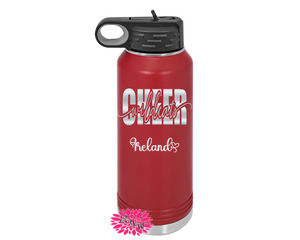 Engraved Cheer Bottle, Personalized Cheerleader Water Bottle With Straw, 4 SIZES, 17 Colors, Etched Stainless Steel Bottle, Any Cheer Mascot