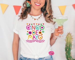 Cinco De Mayo T-Shirt, Cinco De Mayo Crewneck Tee Shirt, Cinco De Mayo Adult T Shirt, Cinco De Mayo Tee. Lots Of Colors