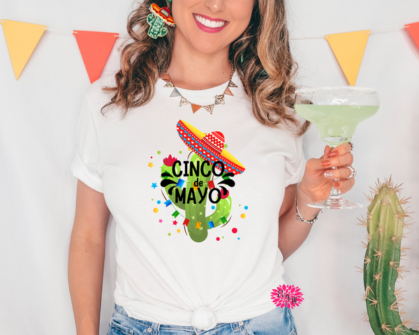 Cinco De Mayo T-Shirt, Cinco De Mayo Crewneck Tee Shirt, Cinco De Mayo Adult T Shirt, Cinco De Mayo Tee. Lots Of Colors