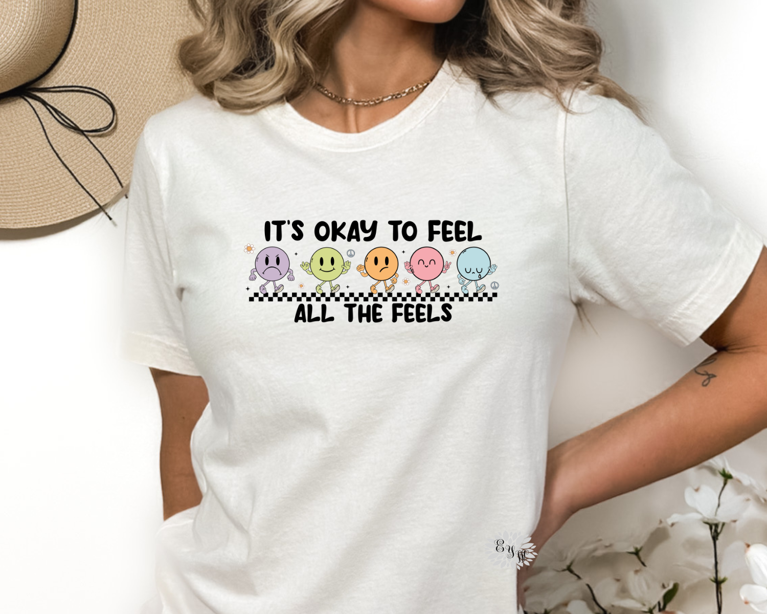 It's Ok To Feel All The Feels T-Shirt, All The Feels Crewneck Tee Shirt, It's Ok To Feel Adult T Shirt,  Lots Of Colors