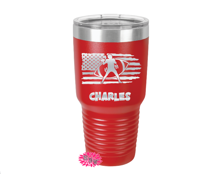 Football Cup, Personalized Football Cup, Engraved Football Cup, Football Gift, Football Tumbler, 30oz. Stainless Steel Tumbler