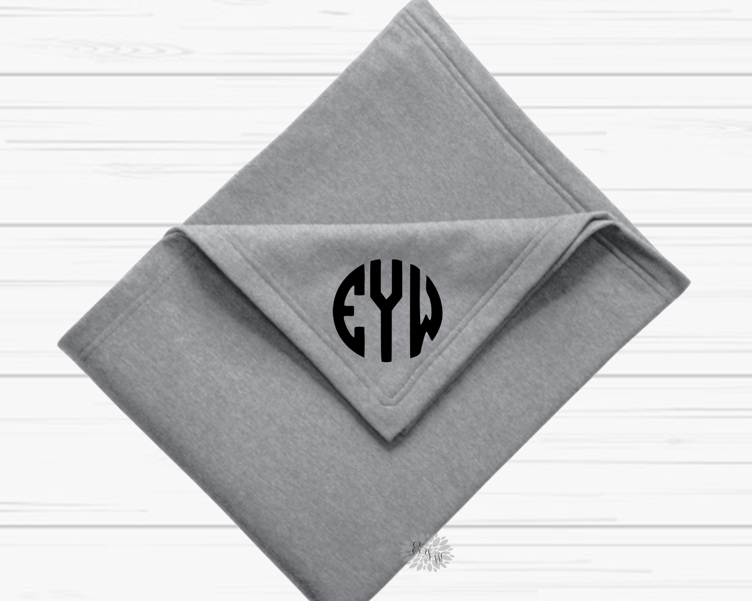 Monogram Blanket, Custom Blanket With Monogram, Personalized Throw Blanket, Adult Monogram Stadium Blanket, Personalized Blanket, 13 Colors