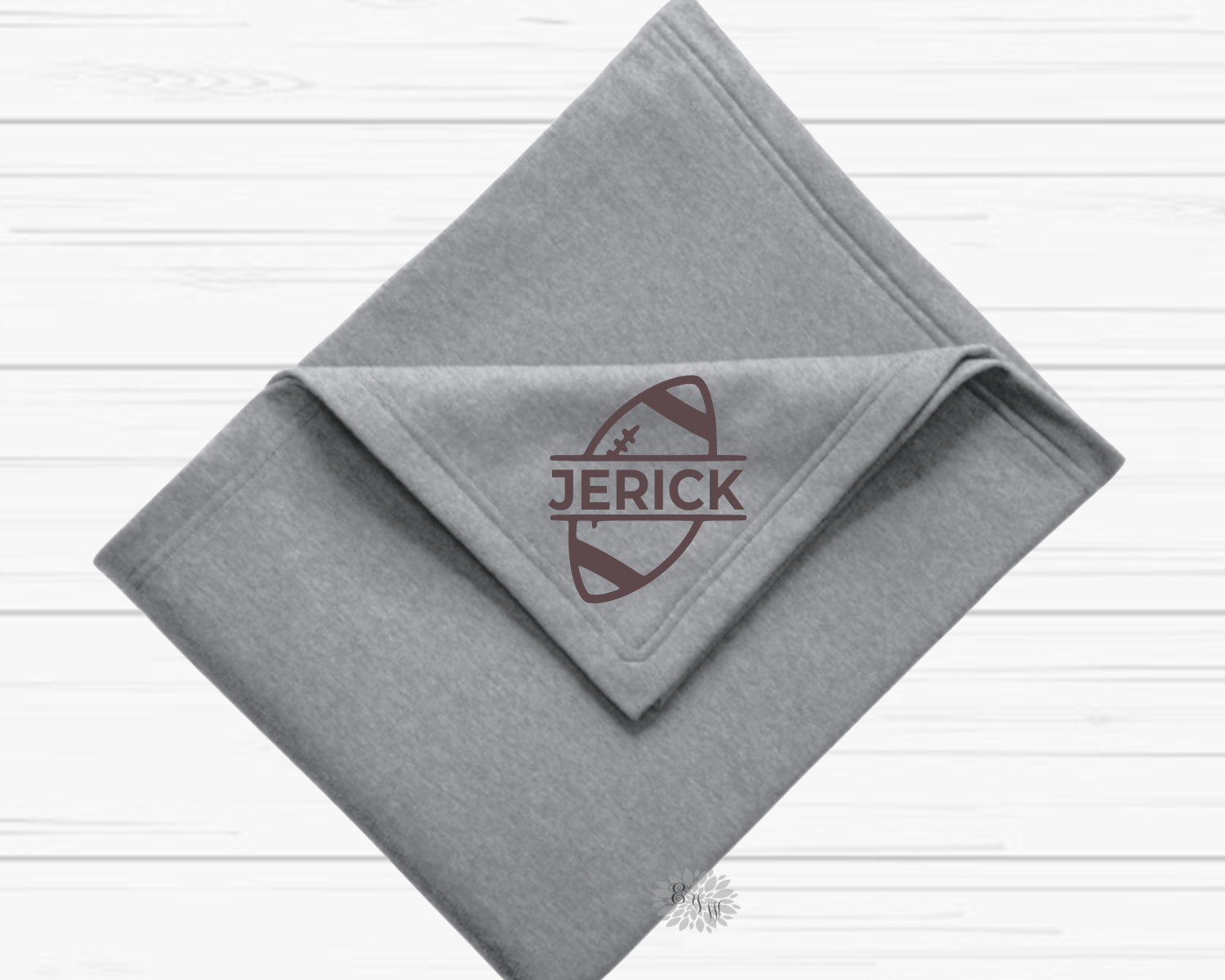 Personalized Blanket, Football Blanket With Name, Personalized Throw Blanket, Stadium Blanket With Name, Personalized Blanket, 13 Colors