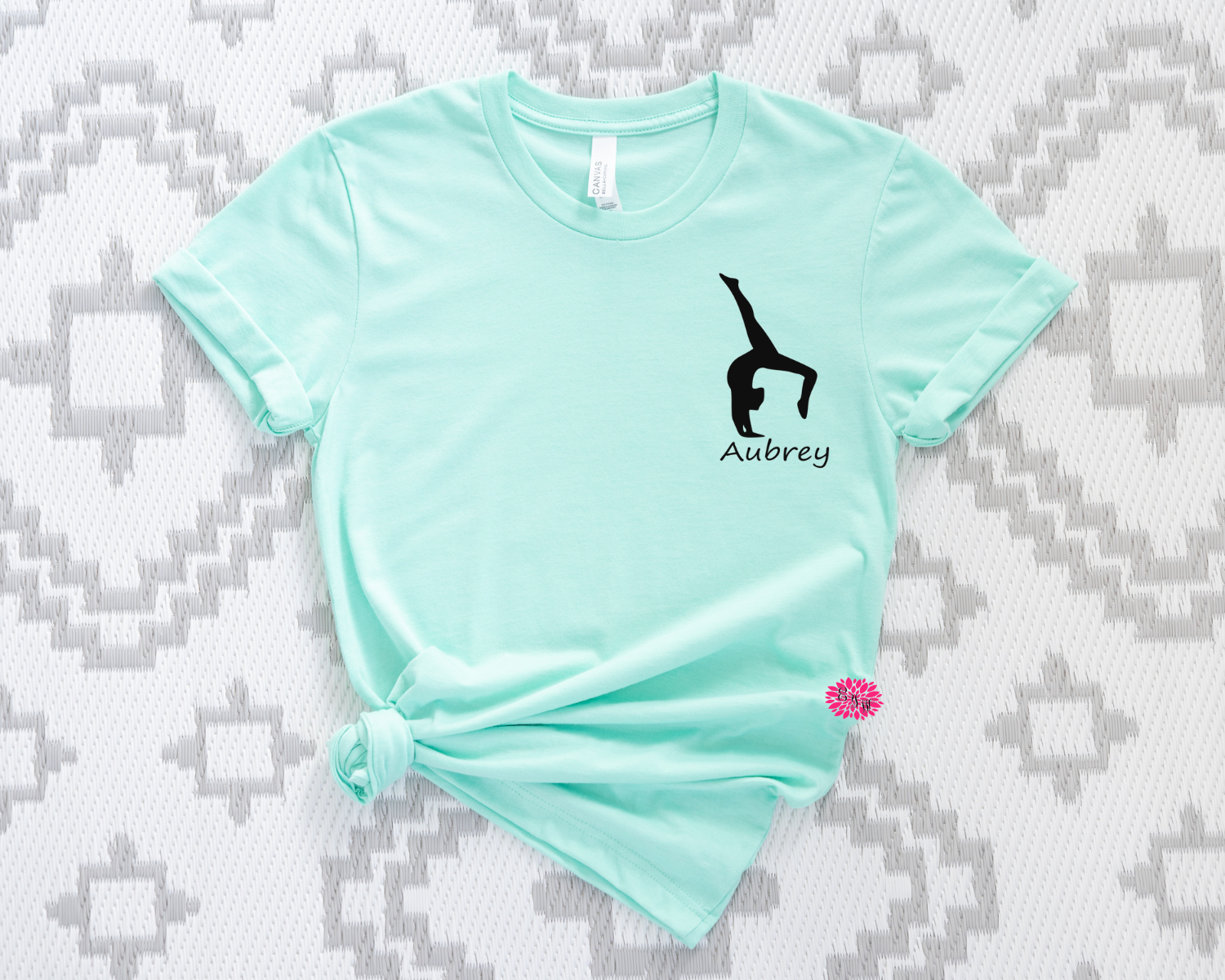 Gymnastics T-Shirt, Personalized Gymnast Tee, Gymnast Tee, Gymnast Crewneck Tee Shirt, Gymnastics Tee, Gymnast Tee With Name, Lots Of Colors