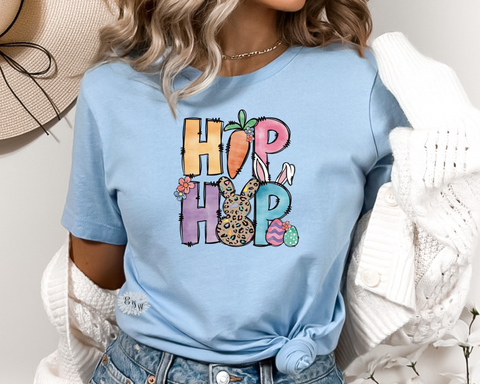 Easter T-Shirt, Hip Hop Easter Crewneck Tee Shirt, Cute Easter Adult T Shirt, Hip Hop Bunny Tee. Lots Of Colors