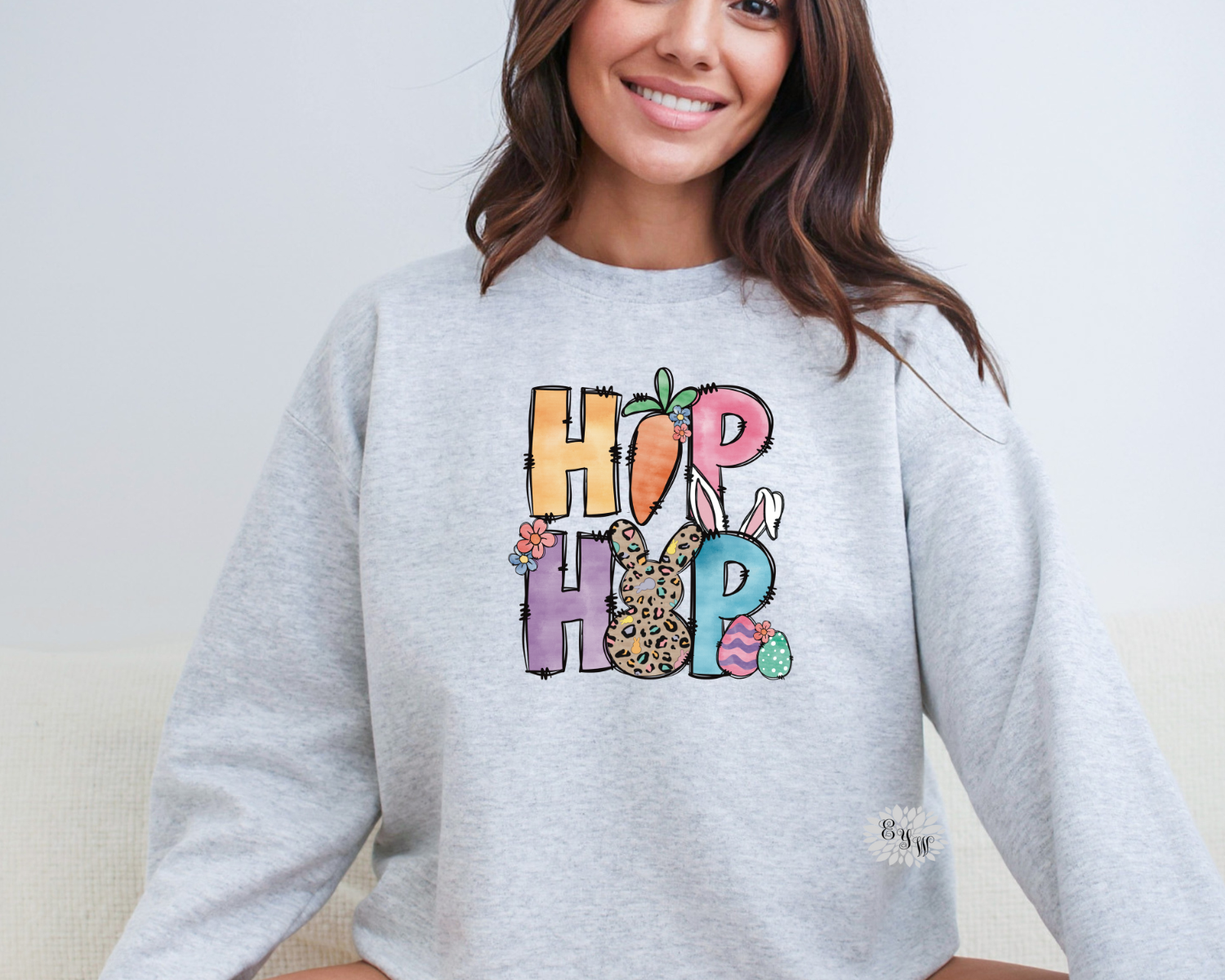 Easter Sweatshirt, Hip Hop Sweatshirt Crewneck Sweatshirt, Cute Easter Adult Sweatshirt, Easter Hip Hop Easter Sweatshirt. Lots Of Colors