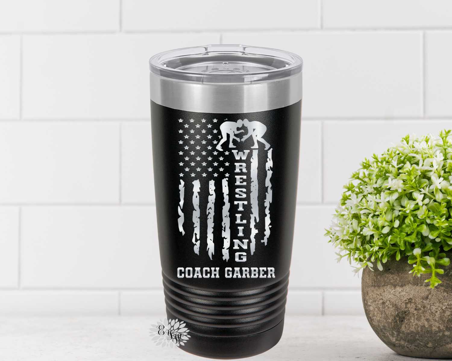 Engraved Tumbler, Personalized Wrestling Cup, Personalized Etched Wrestling Mug, Wrestling Stainless Steel Coffee Tumbler, Your Name, Saying