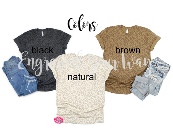 Leopard T-Shirt, Mama Bow T-Shirt, Mama Coquette Bow Tee, Leopard Mama Shirt, Leopard Mama Bow Tee Shirt, More Leopard Colors & Text Colors