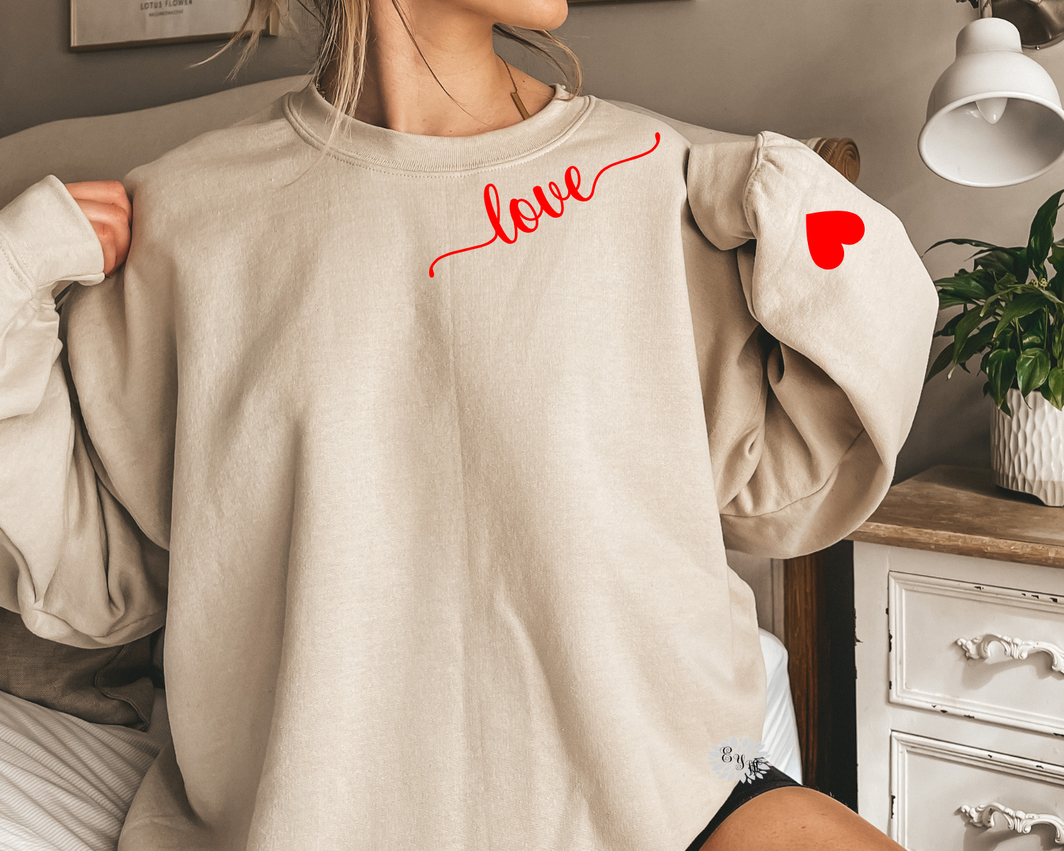 Valentines Sweatshirt, Valentine's Day Love Neck Sweatshirt, St Valentine's Day Sleeve Sweatshirt, Valentine's Day Shirt, Lots Of Colors