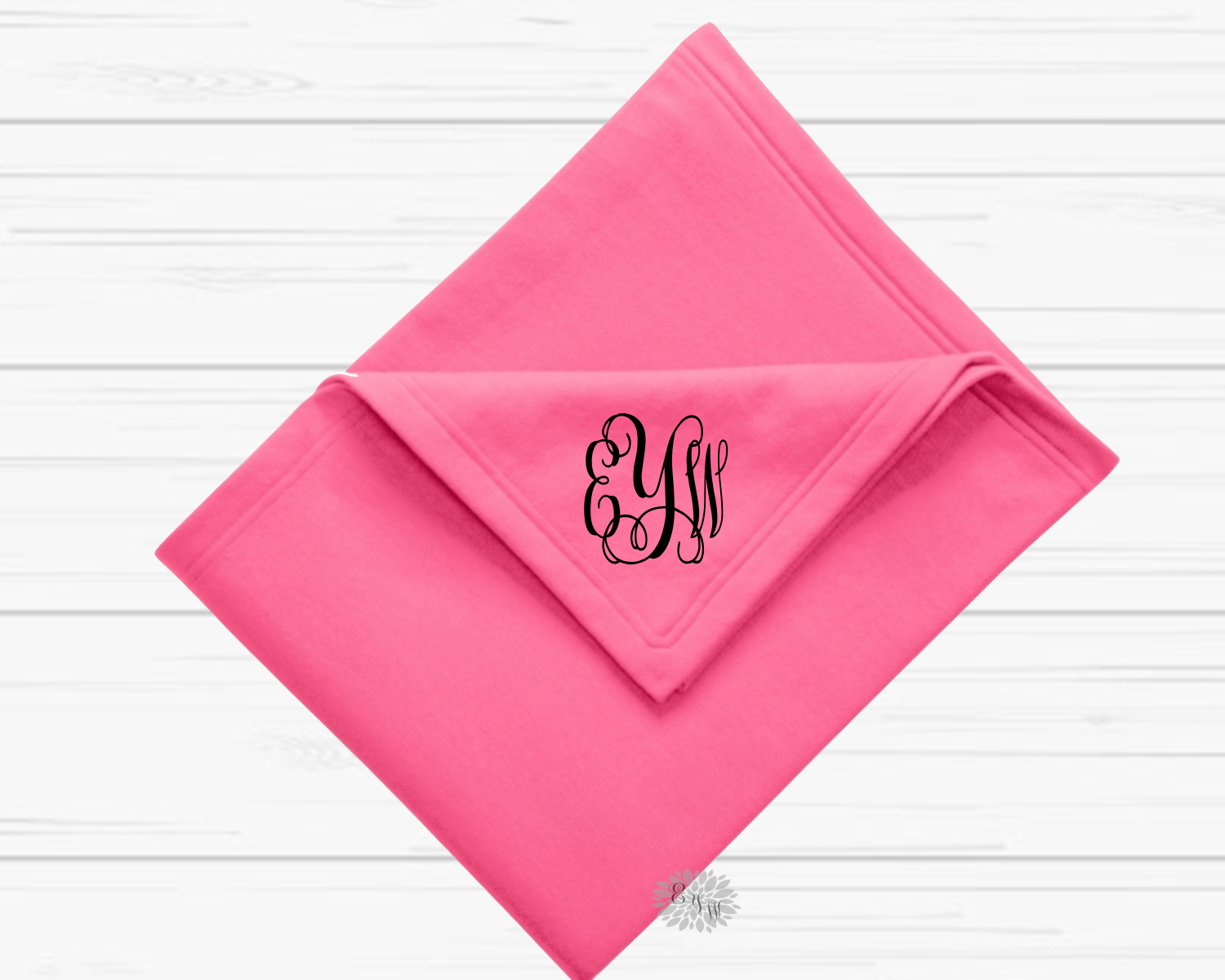Monogram Blanket, Custom Blanket With Monogram, Personalized Throw Blanket, Adult Monogram Stadium Blanket, Personalized Blanket, 13 Colors