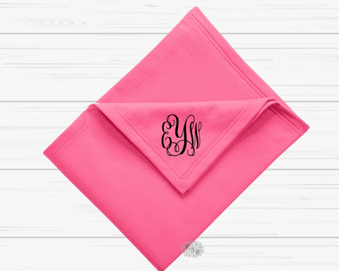 Monogram Blanket, Custom Blanket With Monogram, Personalized Throw Blanket, Adult Monogram Stadium Blanket, Personalized Blanket, 13 Colors