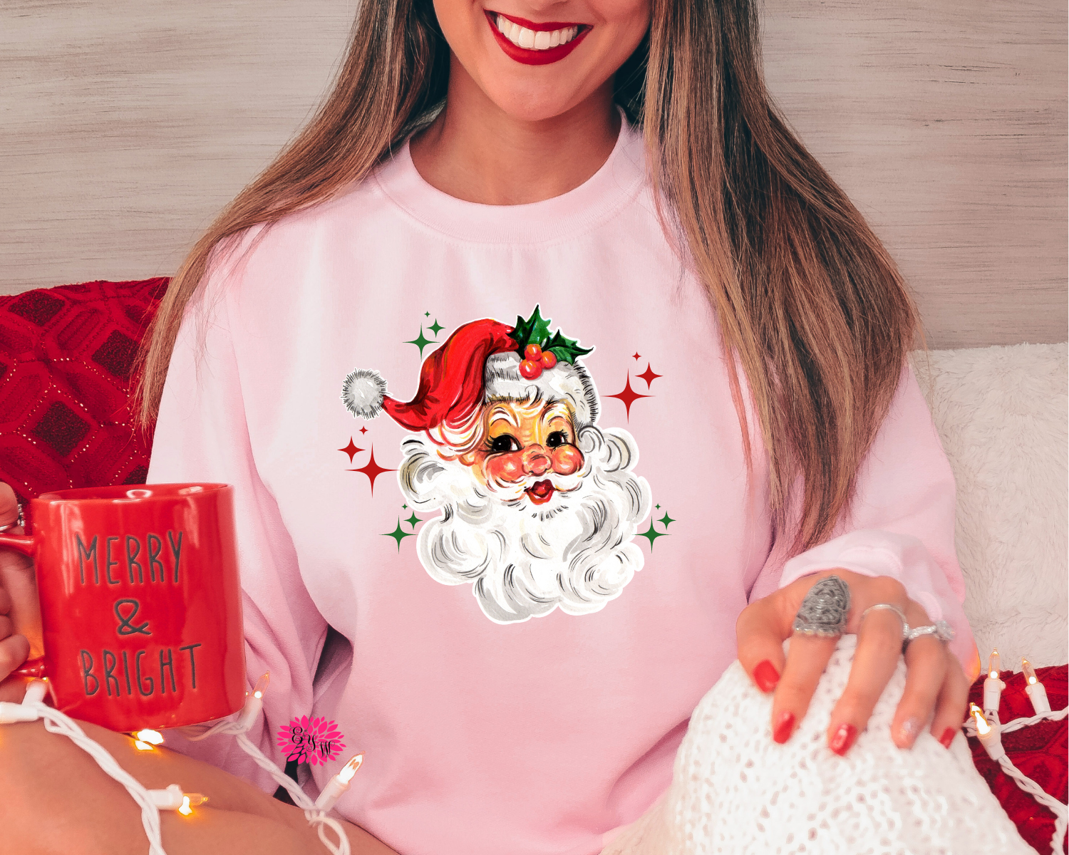 Santa Sweatshirt, Retro Santa Claus Sweatshirt, Christmas Sweatshirt, Christmas Santa Sweatshirt, Christmas Adult Sweatshirt