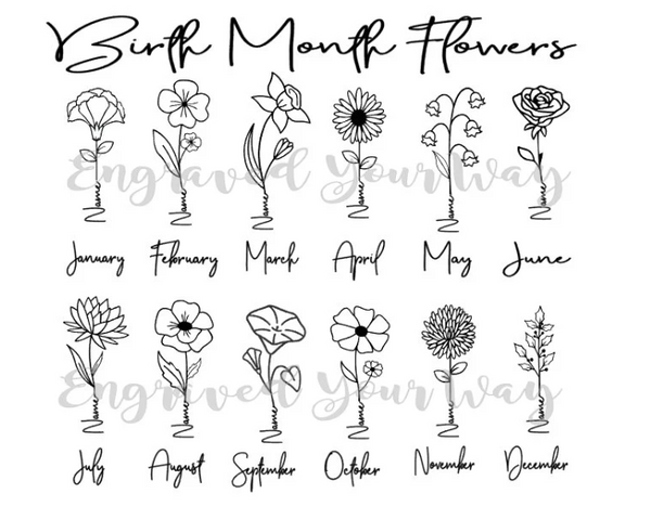 Engraved Wine Cup, Sisters Wine Tumbler, Sisters Are Different Flowers From The Same Garden, Sisters Birth Month Flower Wine Cup Many Colors