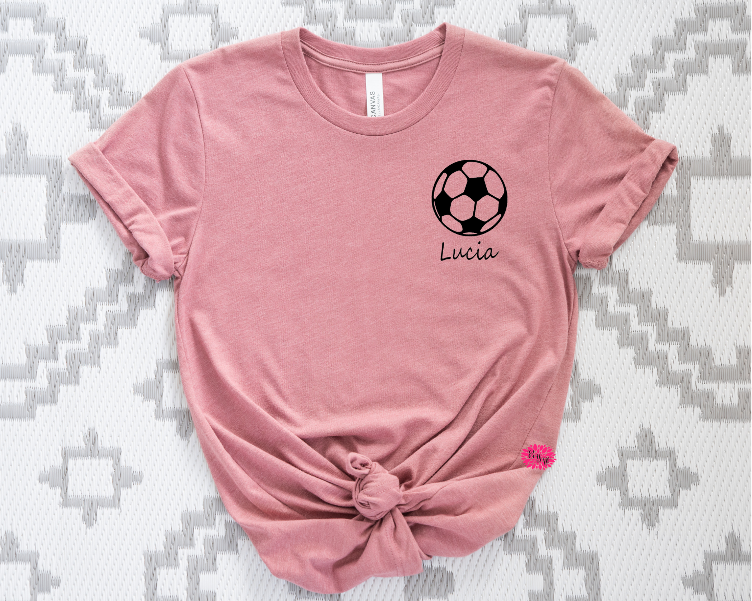 Soccer T-Shirt, Personalized Soccer Tee, Soccer Tee, Soccer Crewneck Tee Shirt, Soccer Tee, Soccer Tee With Name, Lots Of Colors And Fonts