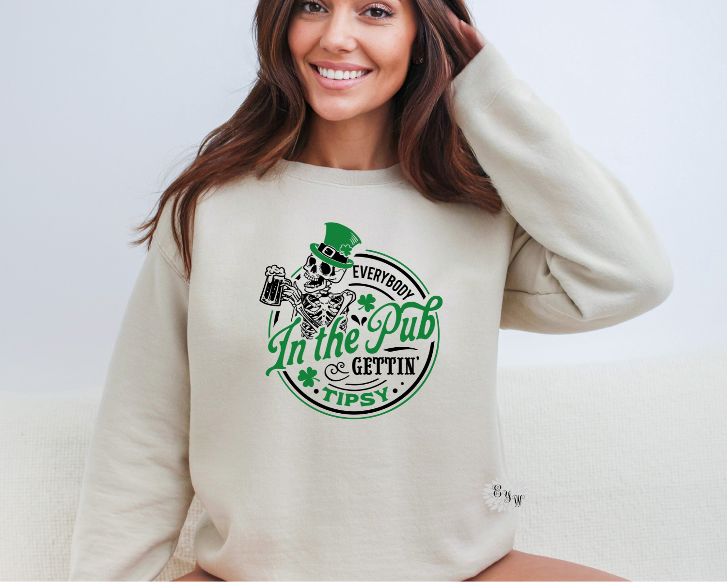 St. Patrick's Day Sweatshirt, St. Patty's Day Sweatshirt Crewneck Sweatshirt, Gettin' Tipsy Sweatshirt, St. Paddy's Day Shirt Lots Of Colors