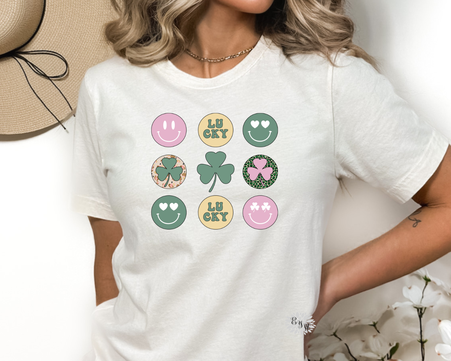 St. Patrick's Day Tee Shirt, St. Patty's Day Tee Shirt Crewneck T Shirt, Lucky Smiley Sweatshirt, St. Paddy's Day Shirt. Lots Of Colors