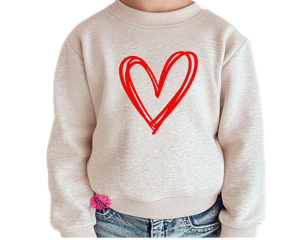Personalized Toddler Sweatshirt, Children's Valentine Sweatshirt, Kids Sweatshirt, More Sweatshirt Colors, Toddler Valentines Day Sweatshirt