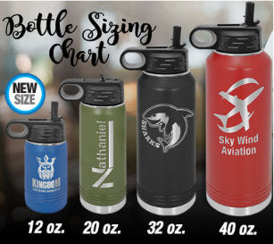 Engraved Water Bottle, Personalized Cheerleader Etched Water Bottle With Straw, 4 SIZES Stainless Steel Water Bottle, Sports Bottle, Cheer