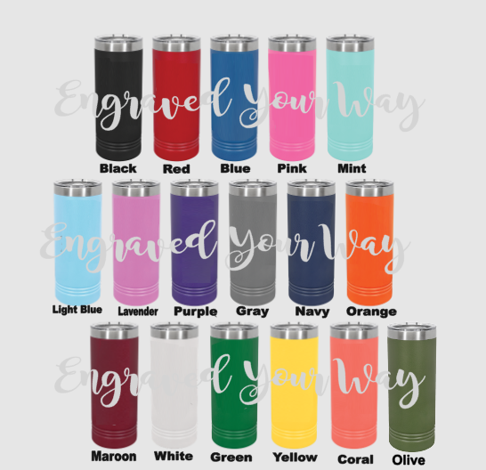 Engraved Skinny Tumbler, Etched Skinny Tumbler, More Fun Than Two Twenty Year Olds. 40th Birthday Cups, Slider Lid Cups, Lots Of Colors