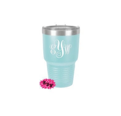 Engraved 30oz Tumbler, Personalized Etched Tumbler, Monogram Beach Tumbler, Stainless Steel Tumbler, Your Name Or Saying