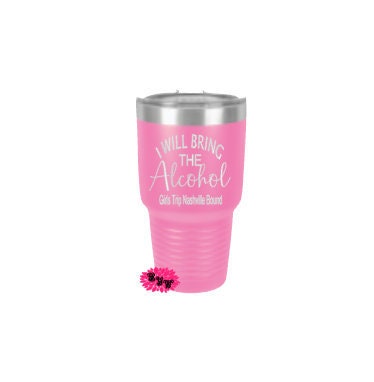 Engraved 30oz Tumbler, Personalized Vacation Etched Tumbler, Girls Weekend Tumbler, Bachelorette Tumbler, Stainless Steel Tumbler Any Saying