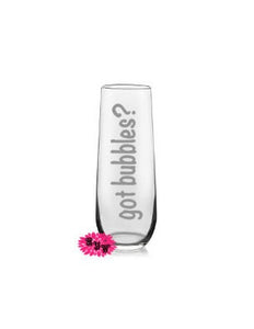 Engraved Champagne Glass, Got Bubbles Champagne Flute, Got Bubbles Funny Mimosa Tumbler, One Custom Glass Champagne Flute