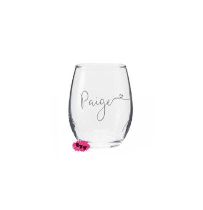 Engraved Stemless Wine Glass, Dirty 30, Personalized Etched Wine Glass, Custom Wine Tumbler, One Custom Stemless Wine Glass, Any Saying