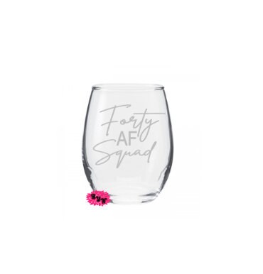 Engraved Stemless Wine Glass, Personalized Etched Wine Glass, Custom Wine Tumbler, One Custom Stemless Wine Glass, Any Saying, Lots Of Fonts