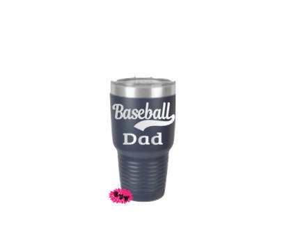 Engraved 30oz Tumbler, Personalized Etched Tumbler, Baseball Dad Cup, Baseball Coach Tumbler, Stainless Steel Tumbler, Father's Day