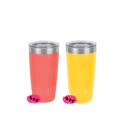 Vacation Tumbler, Engraved 20oz 2-Sided Tumbler, Personalized Etched Tumbler, Slider Lid, Stainless Steel Coffee Tumbler, Your Name, Saying