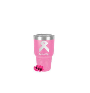 Engraved 30oz Tumbler, Cancer Appreciation Gift,  Etched Tumbler, Cancer Warrior Tumbler, Stainless Steel Tumbler Any Saying