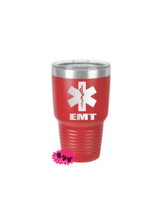 Engraved 30oz Tumbler, Personalized Medical Worker Etched Tumbler, EMS Tumbler, EMT Tumbler, Stainless Steel Tumbler