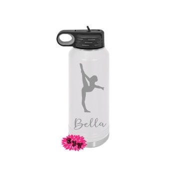 Engraved Water Bottle, Personalized Etched Yoga Water Bottle With Straw, 4 SIZES Stainless Steel Water Bottle, Stainless Steel Sports Bottle