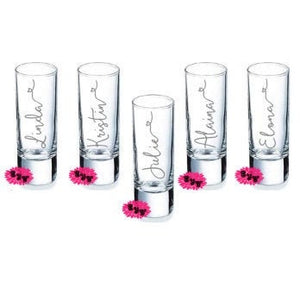 Engraved Shot Glasses, Etched Shot Glasses, Personalized Shot Glass, Personalized Bridal Box Gift, One Custom Shot Glass, Bachelor Party