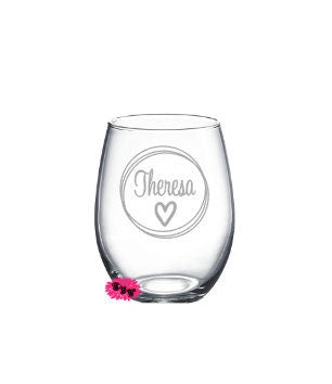 Engraved Stemless Wine Glass, Etched Wine Glass, Maid Of Honor, Bridesmaid, Bridal Proposal Box, Custom Wine Tumbler, Stemless Wine Glass