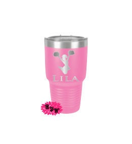 Engraved Tumbler, Personalized Sports Etched Tumbler, Football Gift, Cheerleader Tumbler, Baseball Tumbler, Stainless Steel Tumbler