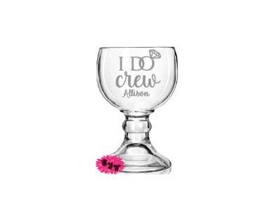 Margarita Glass, Etched Margarita Glass, Engraved Margarita Glass, I Do Crew Glass, Personalized Large 21oz Margarita Glass