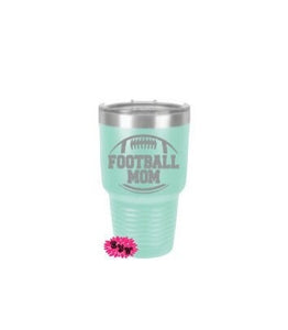 Engraved 30oz Tumbler, Personalized Coach Etched Tumbler, Football Coach Gift, Football Mom Tumbler, Stainless Steel Tumbler, Any Team Name