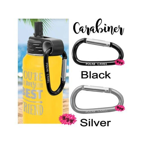 Carabiner For Engraved Water Bottles - Perfect To Hang Bottle On Backpack - These are not engravable