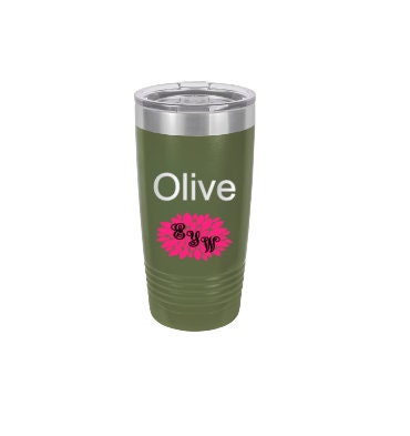 Vacation Tumbler, Engraved 20oz 2-Sided Tumbler, Personalized Etched Tumbler, Slider Lid, Stainless Steel Coffee Tumbler, Your Name, Saying