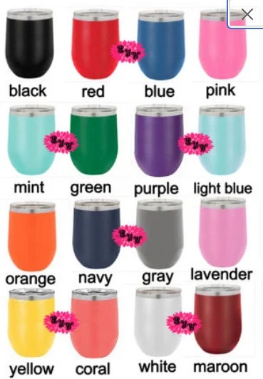 Engraved Wine Cup, Etched Wine Tumbler, Warning The Girls Are Drinking Again, Lot's Of Colors