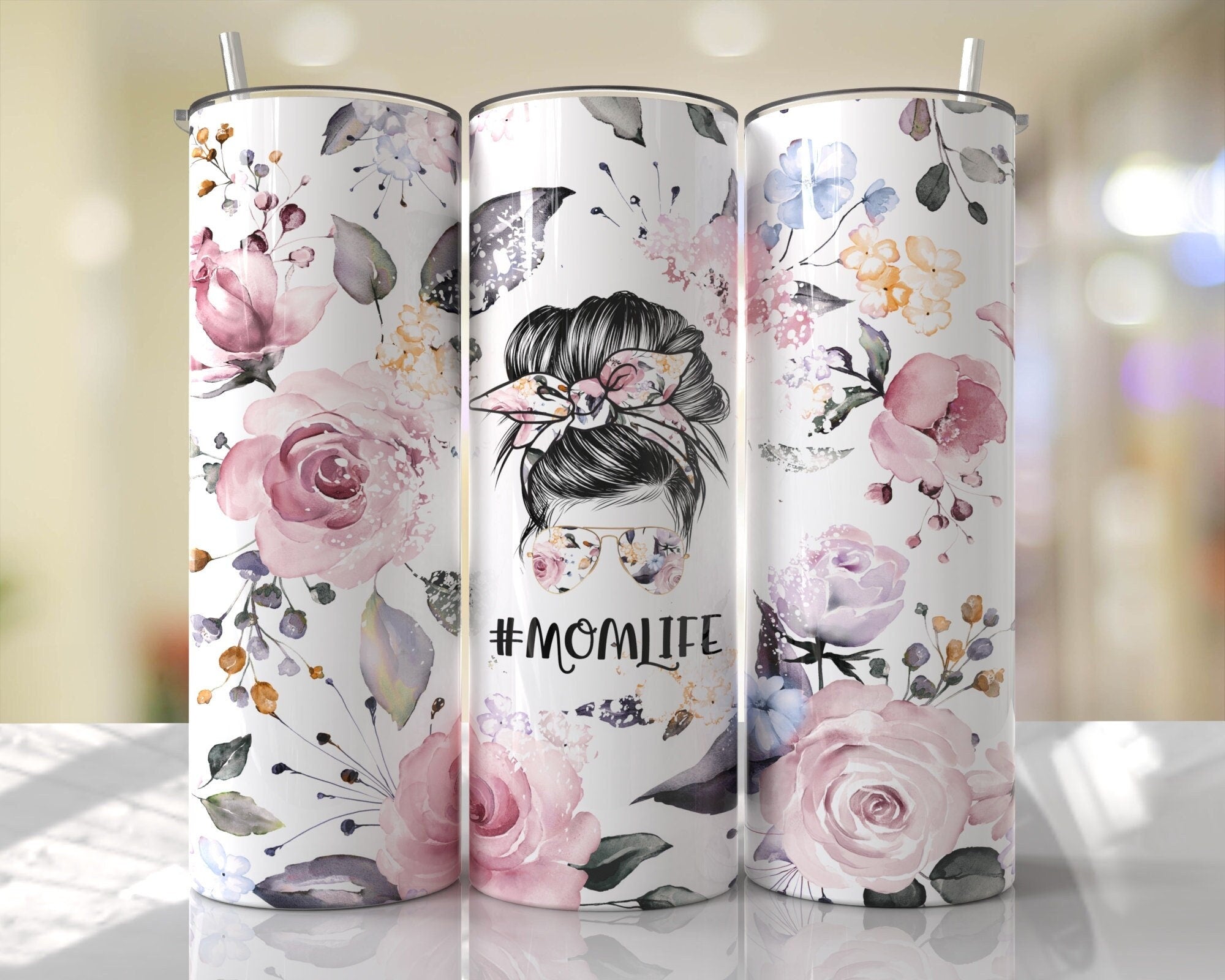 Mom Life Tumbler, Mom Life Skinny Tumbler, Mom Life Tumbler, Skinny Steel Mom Tumbler, Mom Life Floral Wrapped Tumbler, Mother's Day Cup