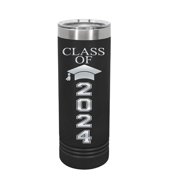 Engraved Stainless Tumbler, Personalized Graduation Tumbler, Etched Tumbler, Etched Skinny Steel Tumbler, Any Year/Name, Class Of 2023