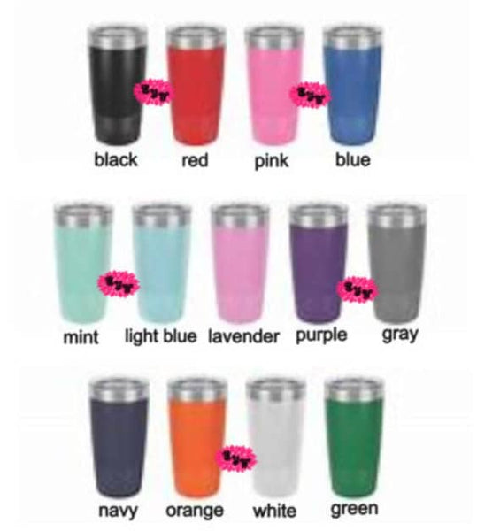 Engraved Tumbler, Personalized Birth Month Flower Cup, Etched Tumbler, Etched Coffee Tumbler With Sliding Lid Option, Lots Of Colors